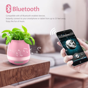 Pot de fleur Smart enceinte Wireless Finger touch Bluetooth