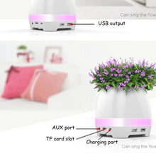 Pot de fleur Mini Bluetooth Speakers Wireless FM Radio