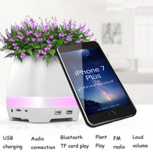 Pot de fleur Mini Bluetooth Speakers Wireless FM Radio