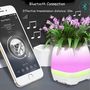 Pot de fleur Mini Bluetooth Speakers Wireless FM Radio