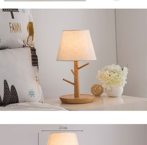 Lampe de chevet en bois style Nordique