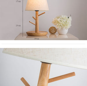 Lampe de chevet en bois style Nordique